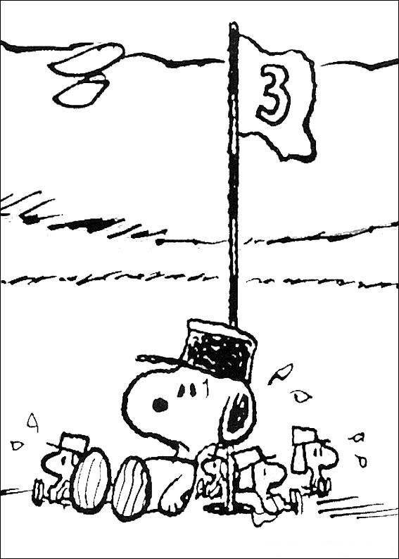 Plansa de colorat cu Snoopy 1 1